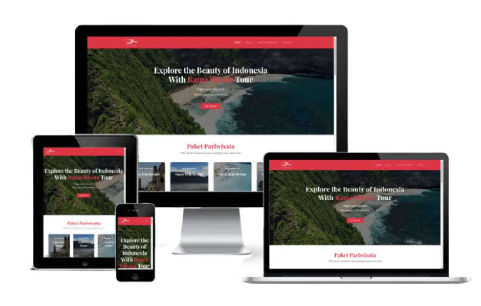 Sistem Informasi Pariwisata: Landing Page